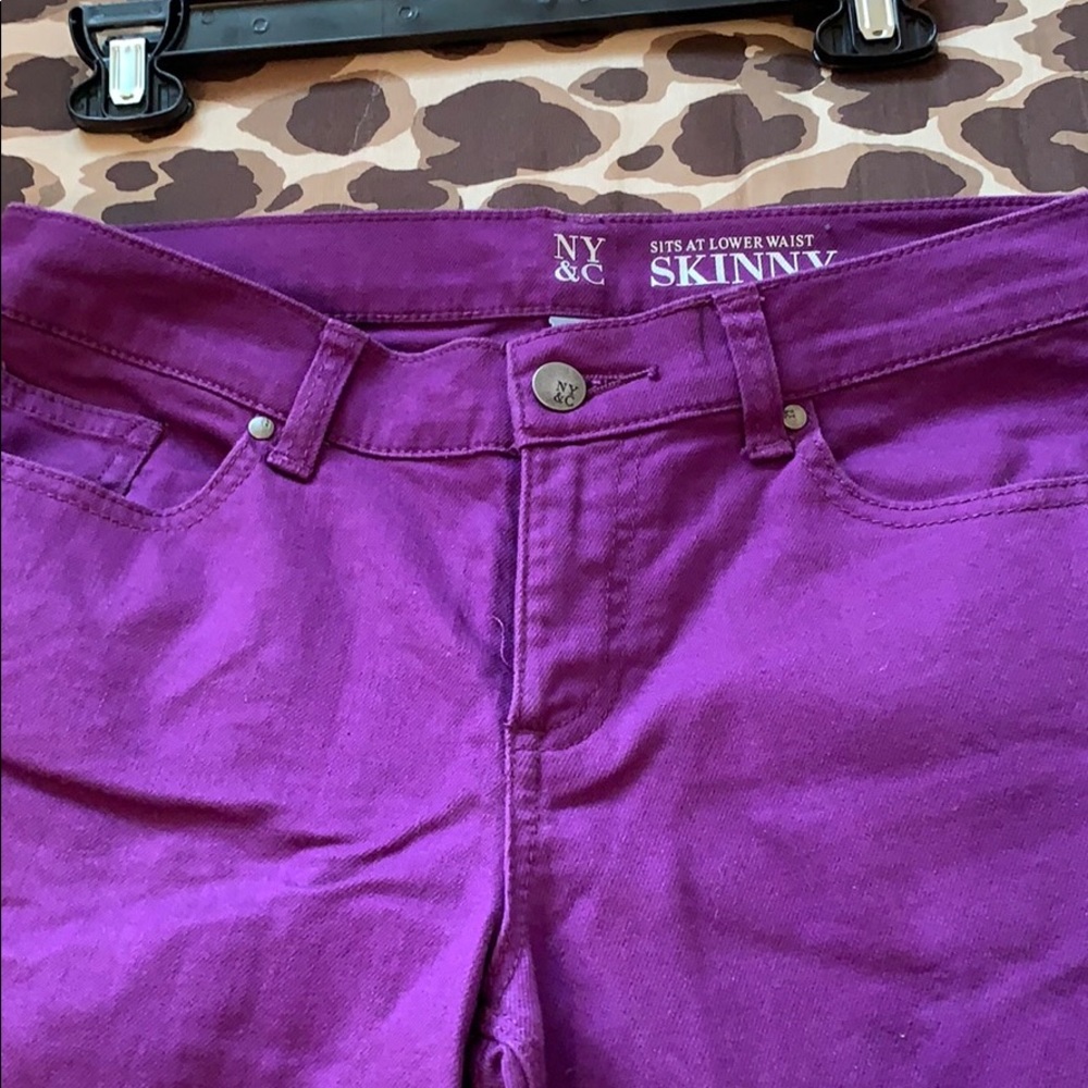 NYC purple jeans